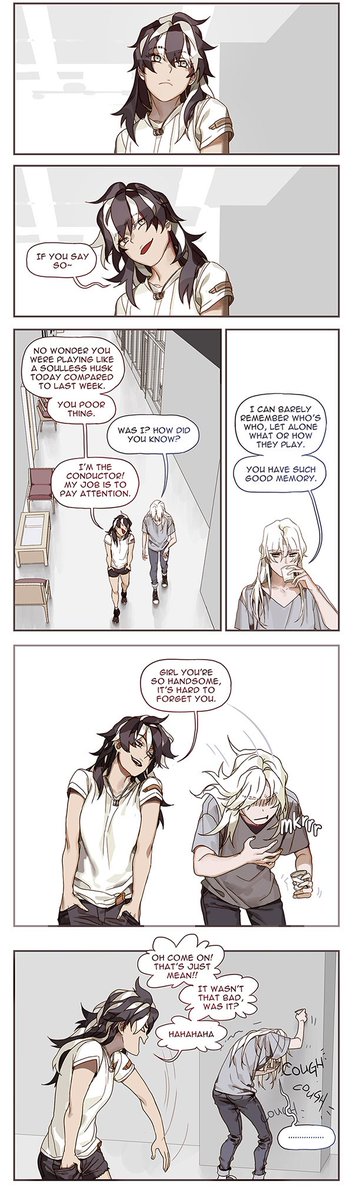 #AmongstUsComic 27. (1 of 2)
what blackbird doesn't know is she's already killing veloce just by existing : )

This is my webcomic! Read it at:
? https://t.co/JeCwGzWPzp

or on Webtoons:
? https://t.co/KZMJysNHca 