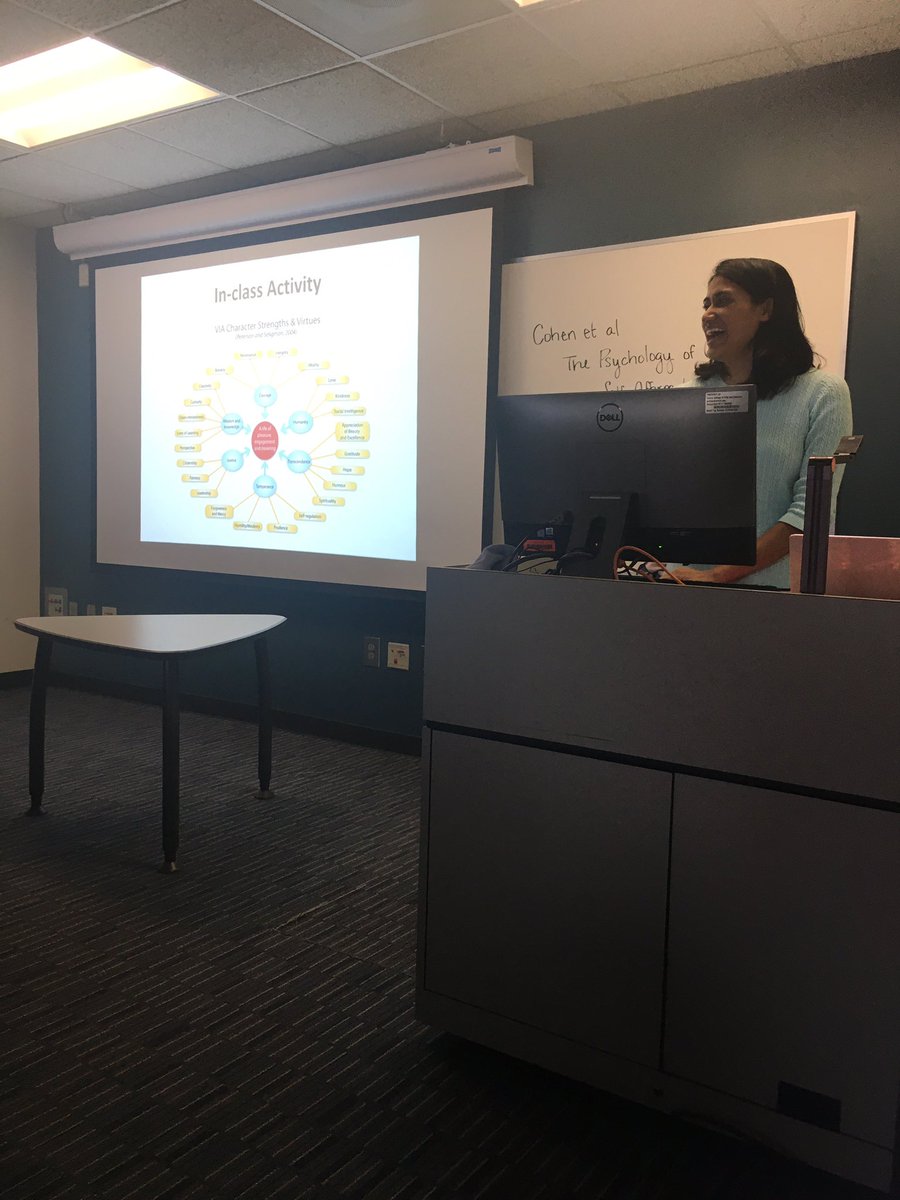 L_DuPree's tweet photo. #Emory2023 explored character strengths in HLTH100 this week. Data on strengths use suggests it leads to higher levels of energy, more resilience and less stress! #Health123 @EmoryCollege @EmoryCSHH https://t.co/8jwm6IxC1s