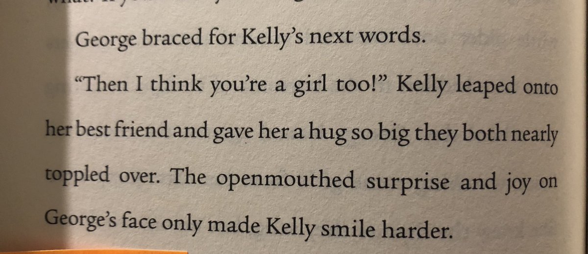 HamiltonHalie's tweet photo. Everyone deserves a friend like Kelly. It is amazing to see how supportive she is of her friend in this incredibly powerful book written by @lxgino. #George #RESEteachersread https://t.co/rCODeszSNn