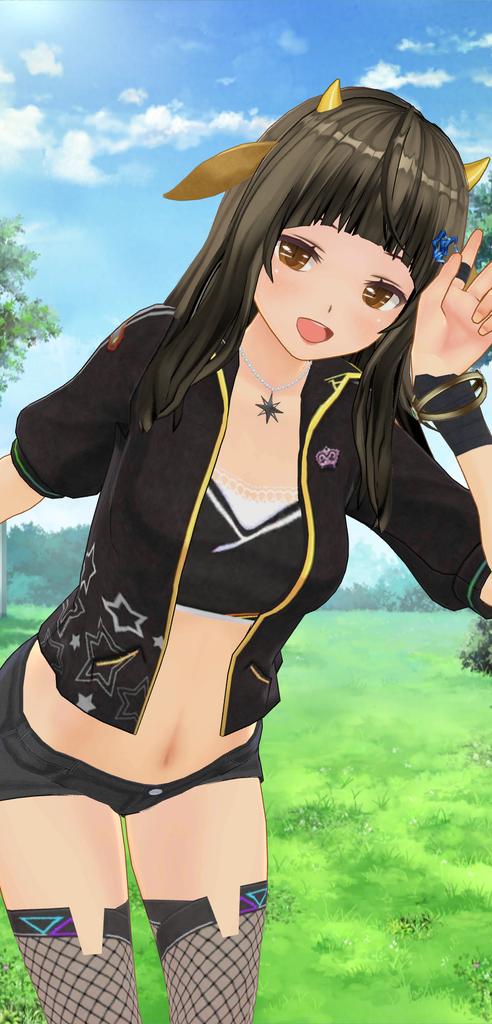 エリ ミキ スミレ シンギュラリティで待ってます A Twitter ミキでーす 髪下ろしてるの そちらまで見せに行っちゃうパターン お土産には なにを買って帰るのがいいですかね 服は自分で決めましたが 画像はエリちゃんに作って