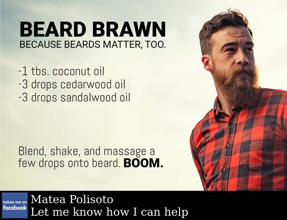 drmatea's tweet photo. My bearded-buddies are LOVING my ultimate blend of healthy (and manly!) oils that leave the ladies impressed! https://t.co/NGIm3uzIB0