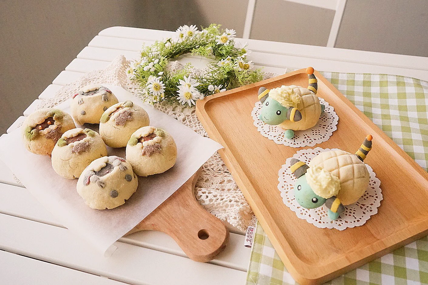 かわいい手作りメロンパン。メリープ、エルフーン、ウール―どの子もかわいい。