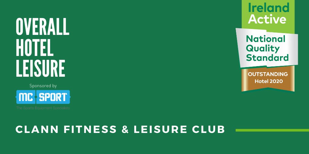 Congratulations to the Overall Hotel Leisure Award winners @ClannFitness 🏆🏋️‍♀️ Kindly Sponsored by @mcsportireland #NQSA #Fitness #Awards