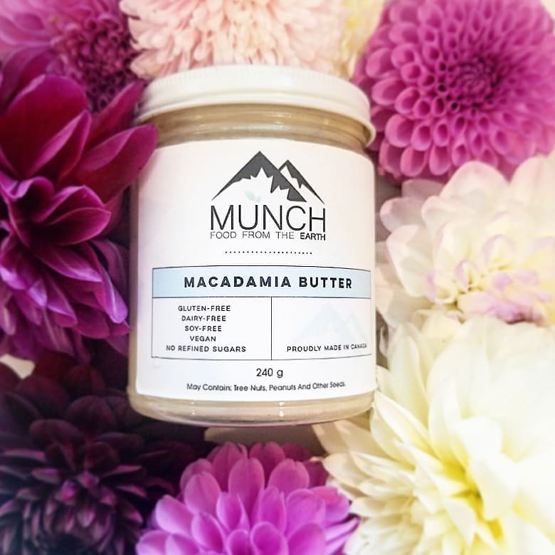 Get your MUNCH on! Munch's macadamia butter is to die for and since it's gluten, dairy and soy free everyone can enjoy!

Shop Munch's selection of nut butters at the upcoming West Coast Christmas Show &amp; Artisan Market Nov. 15th-17th