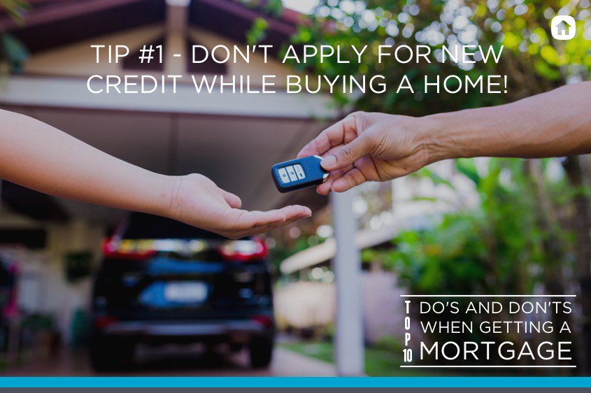 coryvance's tweet photo. TIP #1 while applying for a mortgage: 

Don't get or apply for any new create while buying a home!  

If you are thinking about buying a car or applying for a new credit card, wait until you have moved in!

https://t.co/mEvRewT7vc https://t.co/YeqUWD6pfu