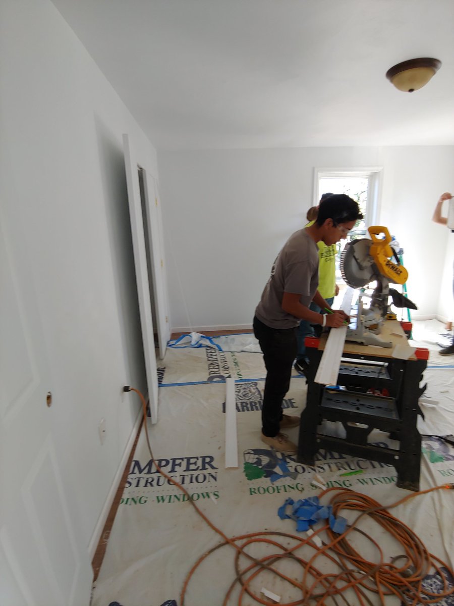 Day 2 of our EMHS Interact Club Habitat for Humanity field trip. <a href="/EMHSMustangs/">Eastern Montgomery High School</a> <a href="/habitatroanoke/">Habitat for Humanity</a>