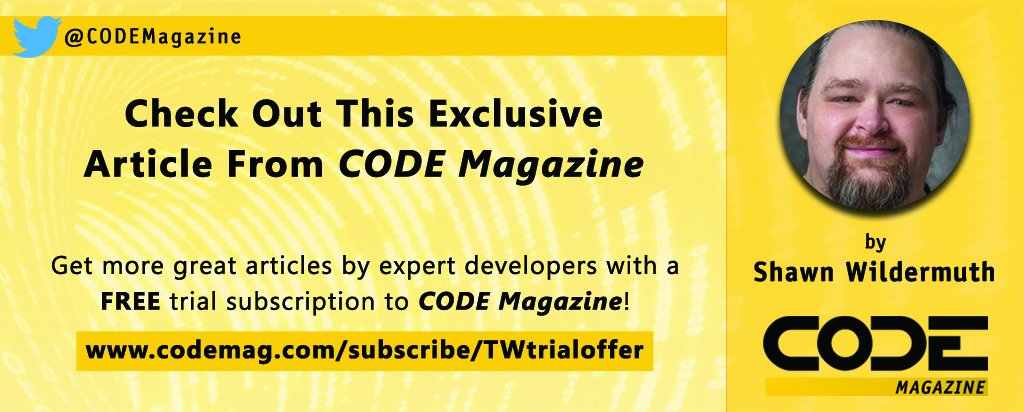 CODEmagazine's tweet image. Learn VueJS in this recent article: A Vue to a Skill by @ShawnWildermuth bit.ly/2UhLpRC #vuejs #learnvuejs