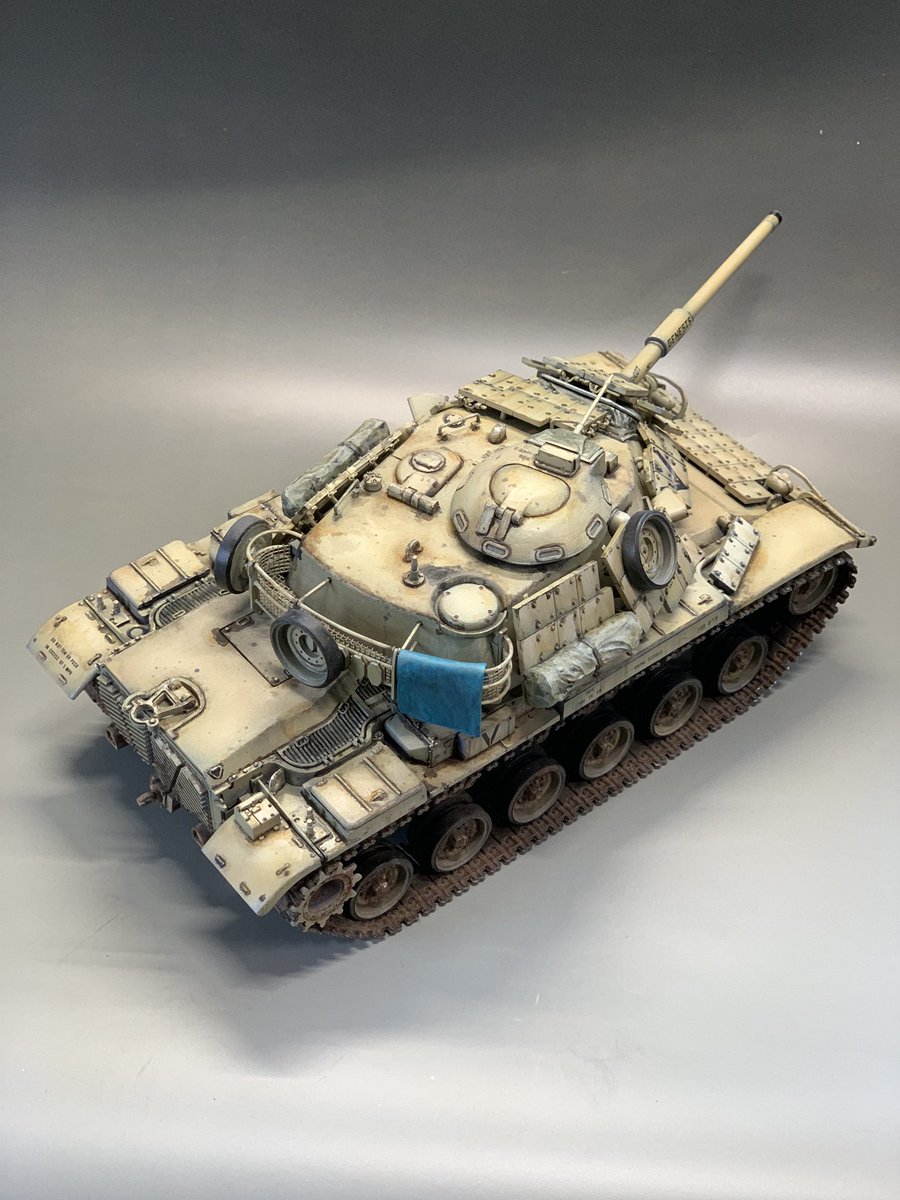 タミヤM60A1 完成です。 リアクティブアーマーの情報量が多くてカッコ