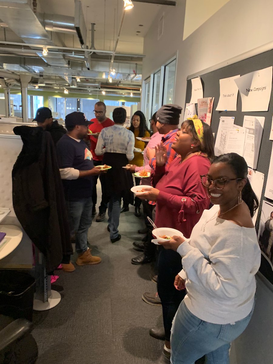 Burrell_Comm's tweet photo. Cold Chicago weather calls for an agency crockpot competition. #TeamBurrell #OfficeCrawl https://t.co/jAKlfqZ8u7
