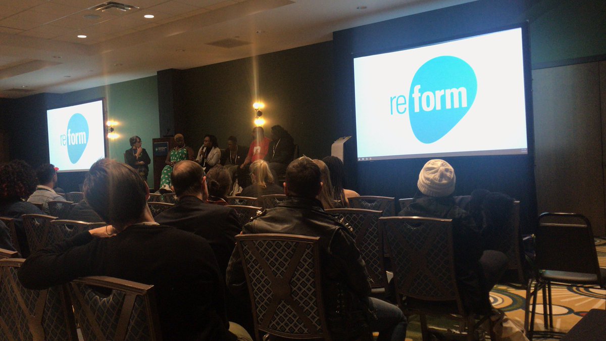 This panel is titled ‘The Overdose Crisis in Our Backyards: Can We Stop Calling It a White Overdose Crisis?’ + the panel is drilling down on the role of racism plays in how policy has left Black people out of so many healthcare discussions re: drugs and substances. #Reform19