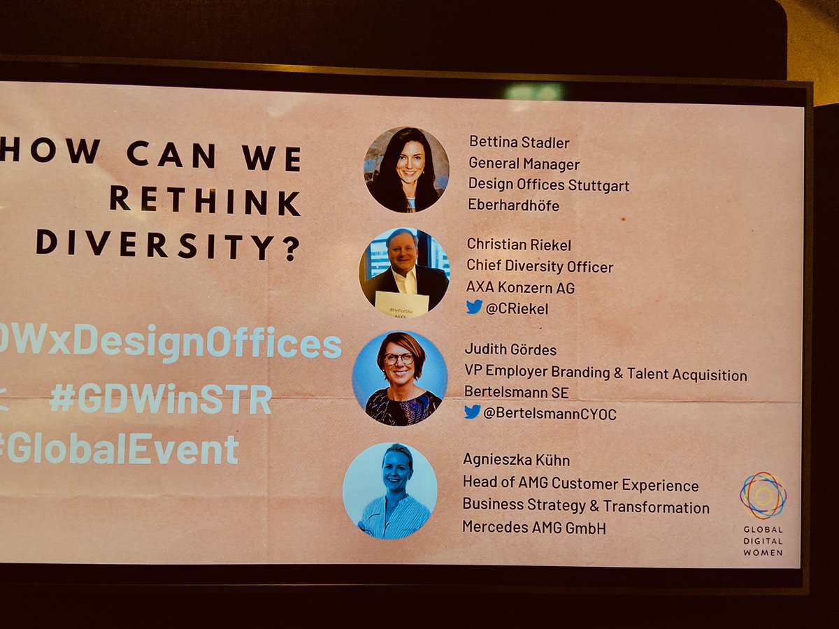 SabrinaGoerlich's tweet image. Amazing to meet so many impressing women with @coach_katja today! Interesting insights to the status of diversity- not only genderwise - and yes: we need more role models! „When you see it you can be it!“ very tangible discussion! #GDWinSTR #GDWxDesignOffices @gd_women