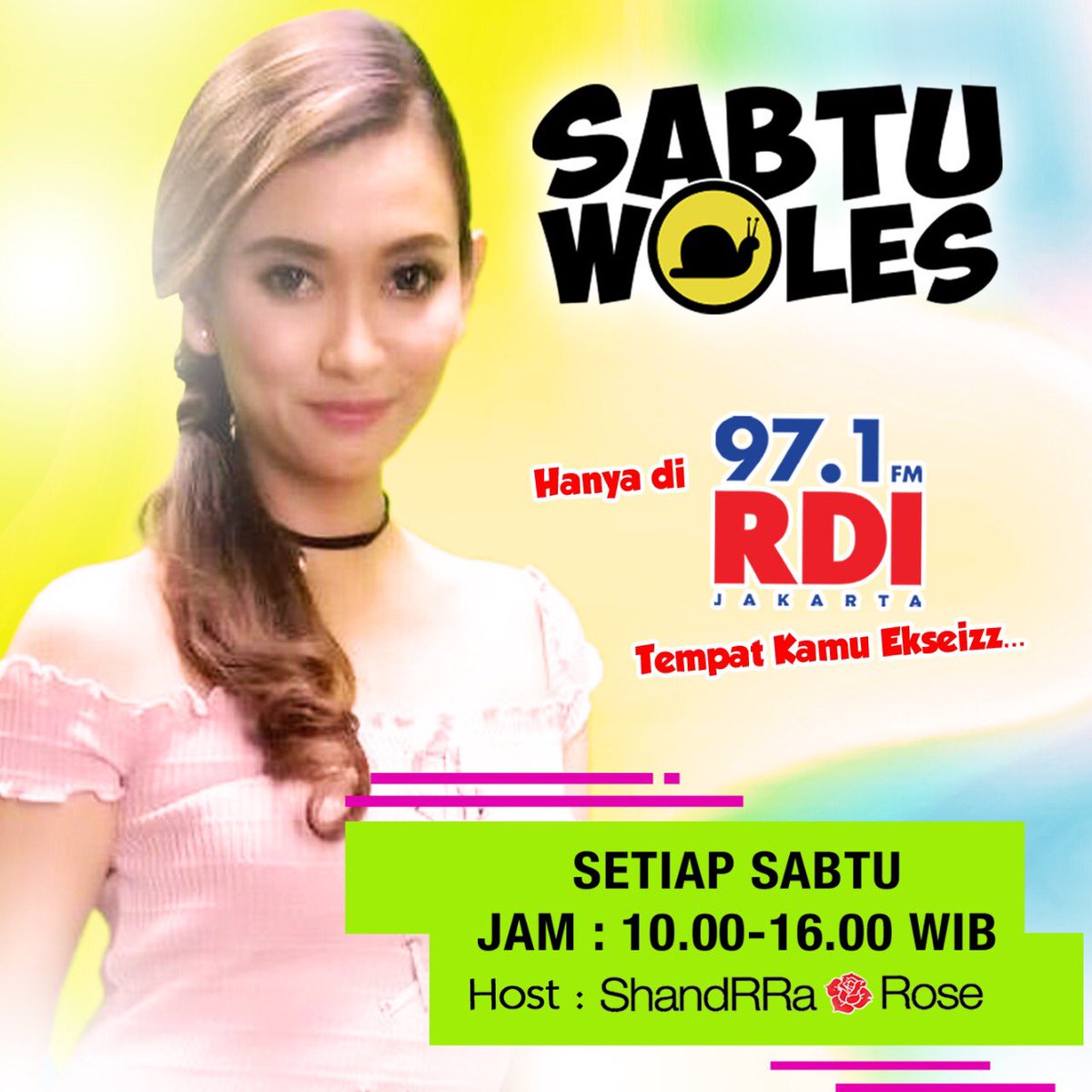 Holla @shandraholic dan @fansclubrdi971 merapat yuk!
#SabtuWoles Jam 10-jam 4 sore <a href="/rdi971/">97.1 FM RADIO RDI JKT</a> bakal muterin deretan lagu pop slow ter-ekseizz!