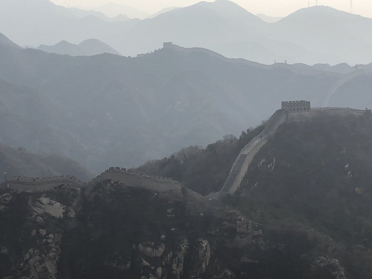Day 2 in Beijing. Spent the morning on the Badaling section of the Great Wall. Based on our very difficult climb, it’s hard to believe that the entire wall, and all it’s branches, measures 13,171 miles! Who wants to keep climbing? <a href="/rochcommschools/">Rochester Community Schools</a> #RCSGlobal