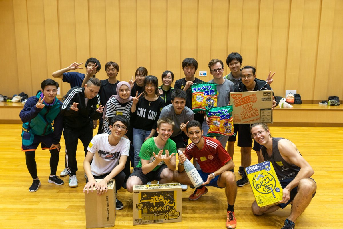 FITICE2015's tweet photo. International Sports Festival2019
バレー、フットサル、ドッチボール、大��、障害物リレー、玉入れを開催し、本年度は例年度初となる他大学混合でチーム編成を行いました。

スポーツを通じて楽しく国際交流を深めることが出来ました🤝
参加してくださった皆様ありがとうございました😊
代表 : 楢崎 https://t.co/DZQ4Z5m6Gy