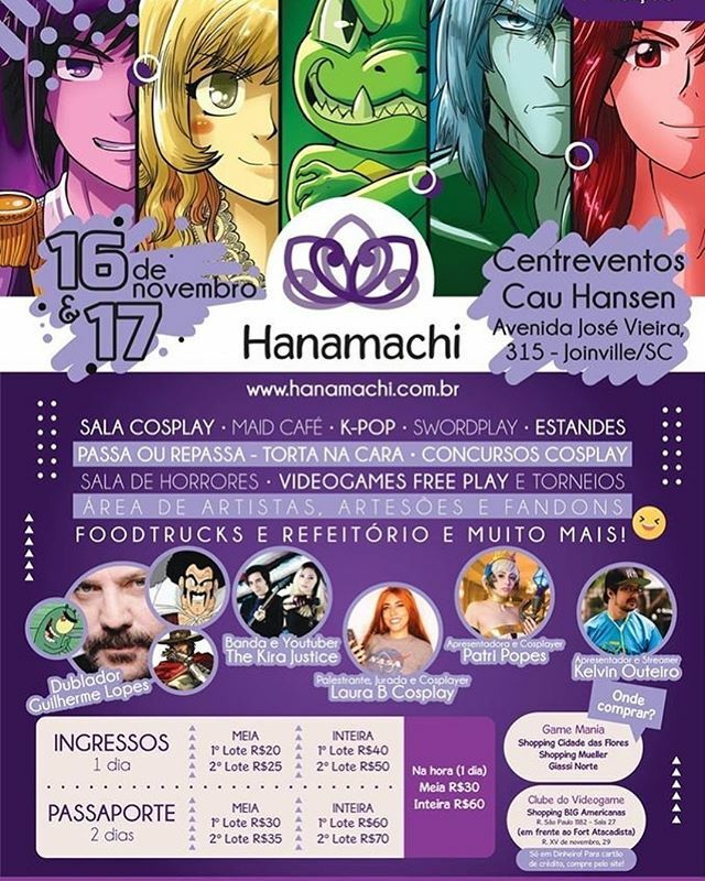 Hanamachi Evento, R$ 5 reais cada