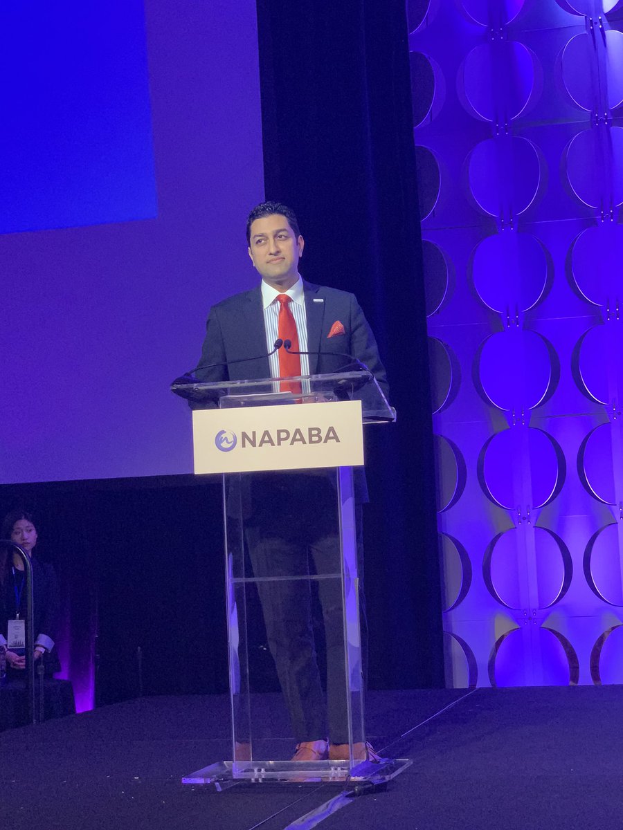 Tonight’s awards will be presented by <a href="/PankitJDoshi/">Pankit Doshi</a>, Chair of the <a href="/NAPABA/">National Asian Pacific American Bar Association</a> Trailblazer Selection Committee! #NAPABA19