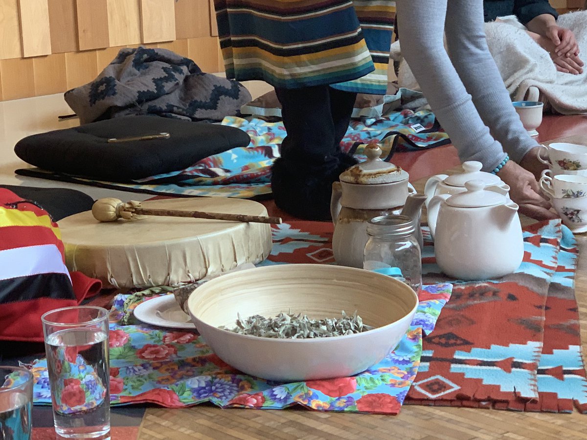lesleytait5's tweet photo. Thank you Elder Kerrie and Niitsitapi Learning Centre staff. Beautiful and healing ceremony today. Plus I got to rock my new ribbon skirt! #CBEIndigenousEd https://t.co/GmVpr8I50y