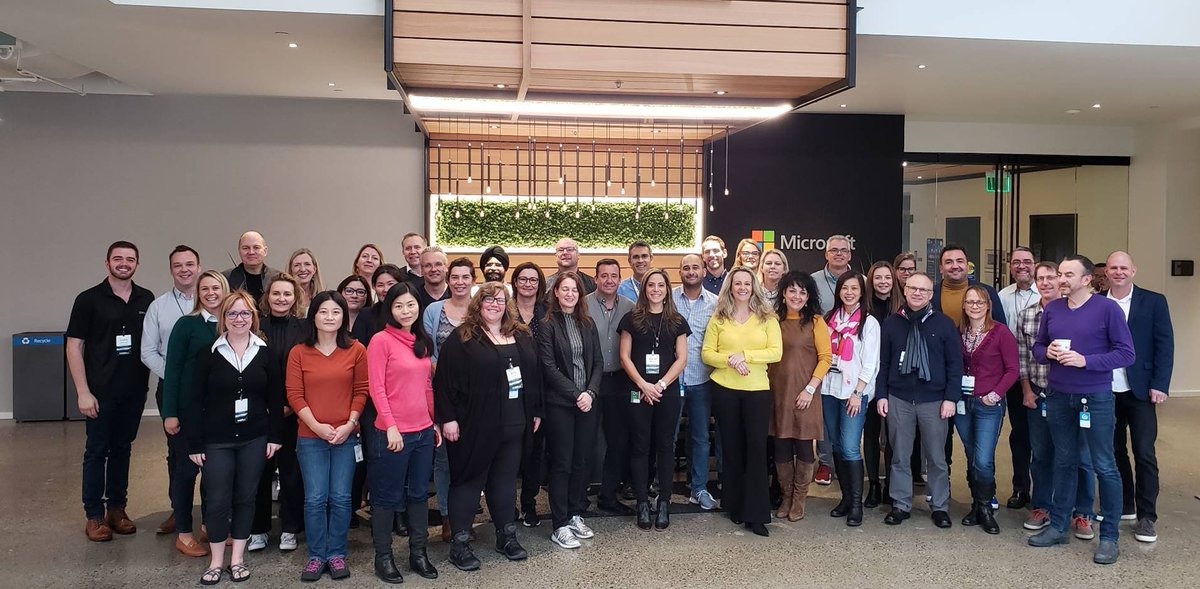 m3sweatt's tweet image. This week I had the great pleasure to host some of our most passionate @Microsoft customer and partner experience professionals from around the world. Thank you for the work you do every day!