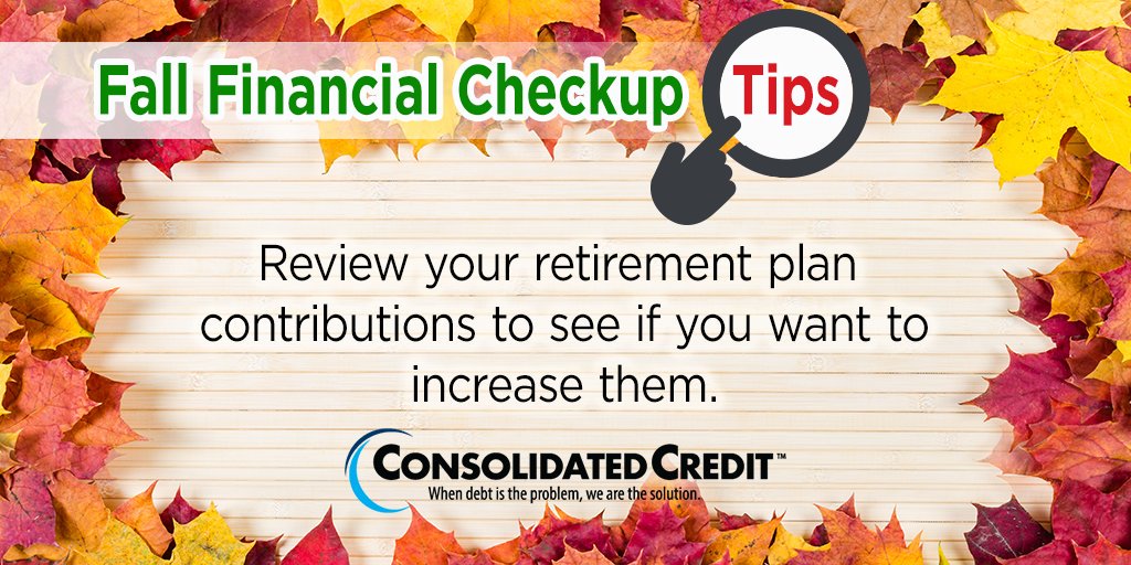 ConsolidatedUS's tweet photo. π #FallFinancialCheckup #Friday
β
#Fall #PersonalFinance #CheckList: https://t.co/62q0JQQmjF
π #Autumn #Tips #Goals #FinancialGoals #DebtSucks https://t.co/W8yHfxkVzA