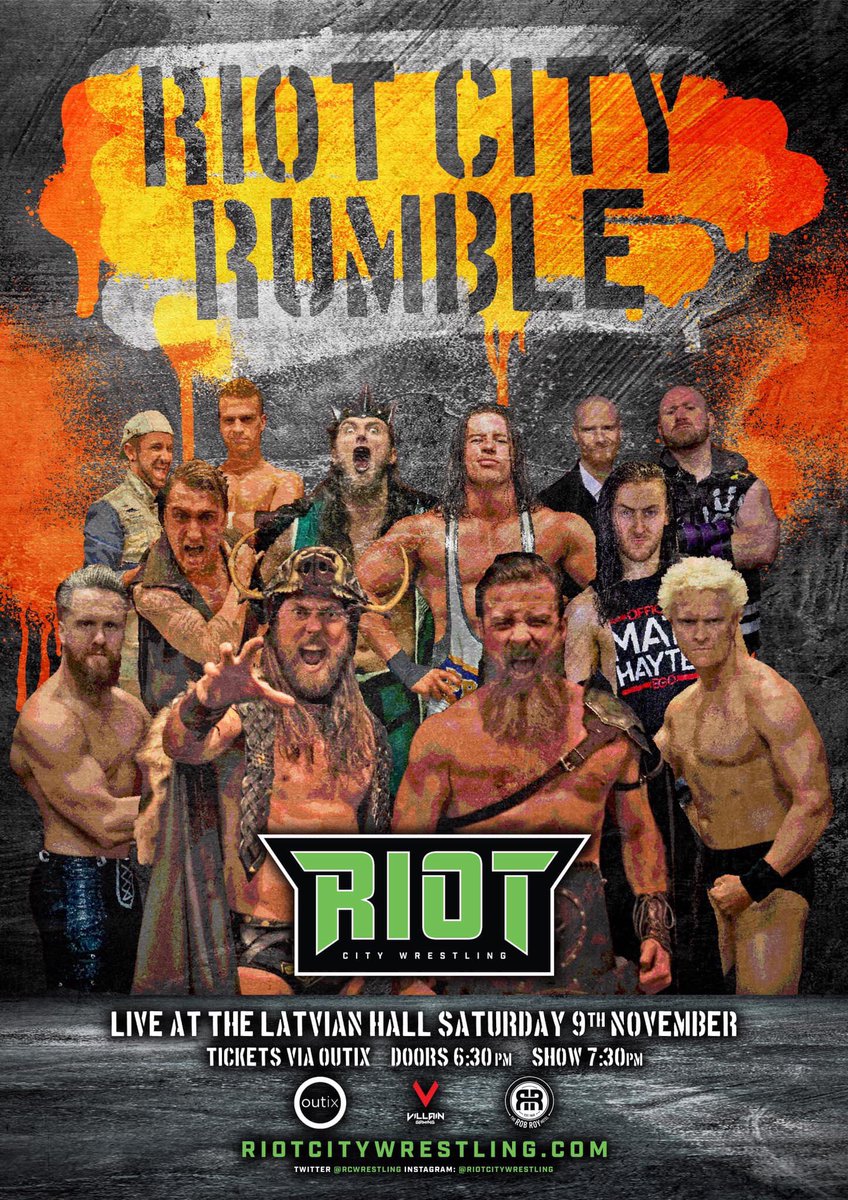 SeanFewster's tweet photo. Don't forget, the #RiotCityRumble is TONIGHT at the Latvian Hall, Wayville, on the edge of #Adelaide! Come join us for an amazing night of live action and excitement! #ReadytoRiot @rcwrestling https://t.co/eP19GeseGl