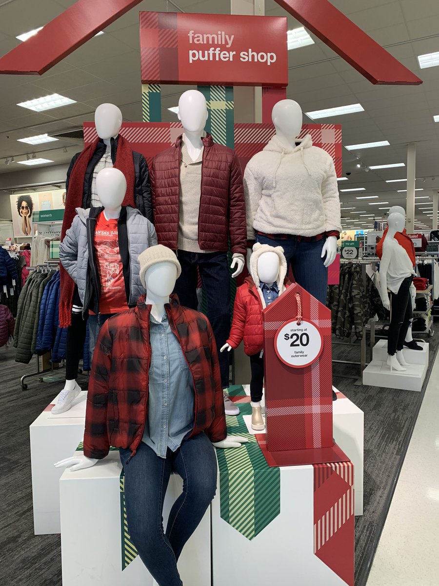 Family puffers in stock and ready for the holiday at T1800