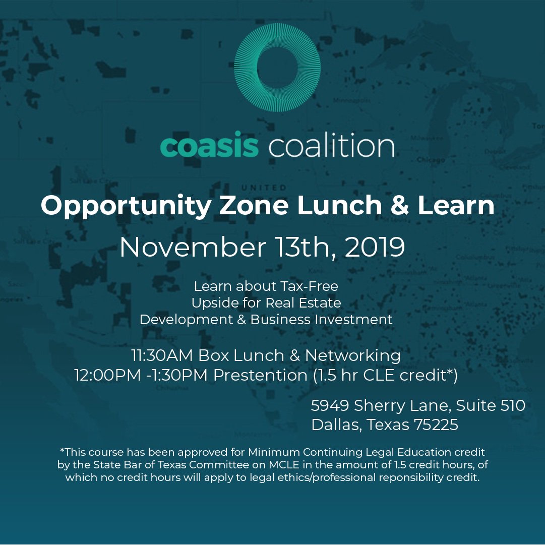 OZConference's tweet photo. Join us for a "Lunch and Learn" regarding #OpportunityZones. #Lunch will be provided. (1.5 hr #CLEcredit*)

**link in bio**

https://t.co/if0KCCzrKk https://t.co/G4ETcp4yci
