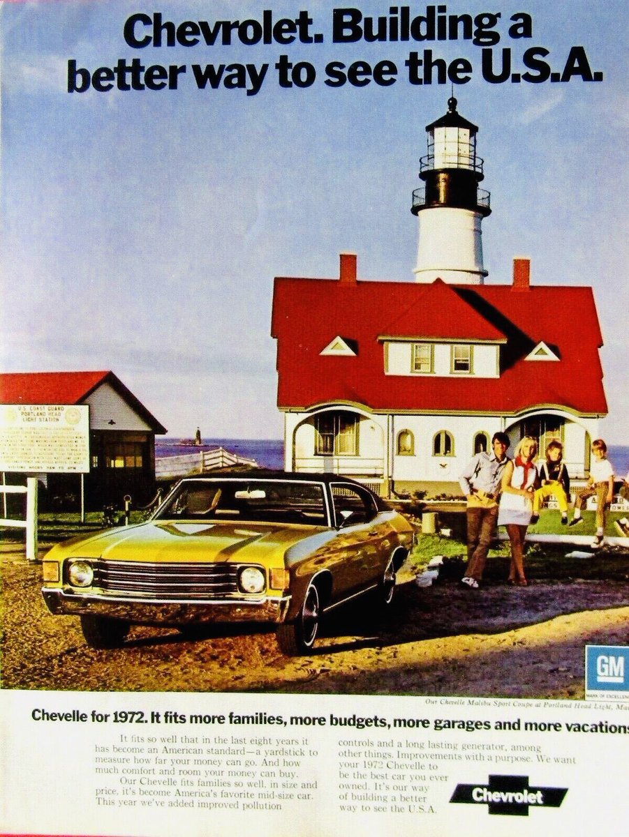 GETUP_AND_GO1's tweet photo. Cool old car ad in my home town! #portland #maine #portlandmaine #portlandme #portlandheadlight #mainelife #coolcar #coolcars #classiccar #classiccars #vintagecar #vintagecars #retrocar #retrocars #chevrolet #musclecar #musclecars #chevelle #malibu https://t.co/S9RORcZ6Ct https://t.co/UINg60x24b