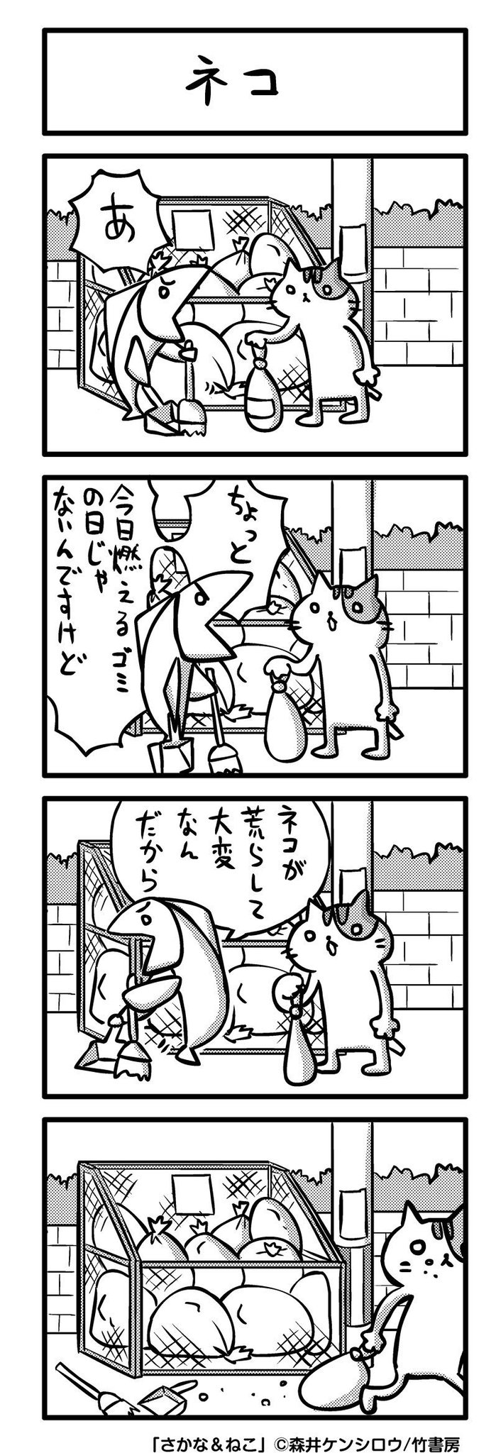 森井ケンシロウ さかな ねこ ネコ さかねこ ４コマ