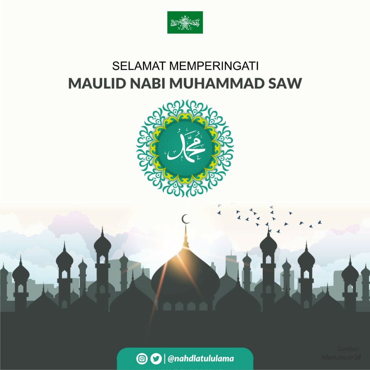 nahdlatululama's tweet photo. إِنَّ اللَّهَ وَمَلَائِكَتَهُ يُصَلُّونَ عَلَى النَّبِيِّ ۚ يَا أَيُّهَا الَّذِينَ آمَنُوا صَلُّوا عَلَيْهِ وَسَلِّمُوا تَسْلِيمًا

Allahumma sholli alā Sayyidina Muhammad https://t.co/qwBvKaETfB
