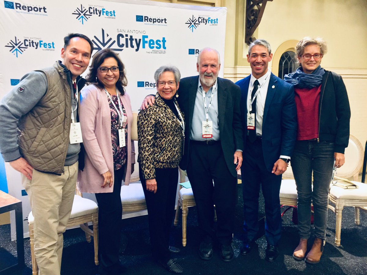 danyox's tweet photo. @LiftFundUS CEO/Pres Janie Barrera with the @RivardReport #CityFestSA “Attacking Poverty” panel: Eric Cooper, SA Food Bank, Frances Gonzalez, @AssetFunders, Rick Casey, @Ron_Nirenberg and Dr. Christine Drennon of @Trinity_U https://t.co/LbcIreXUgZ