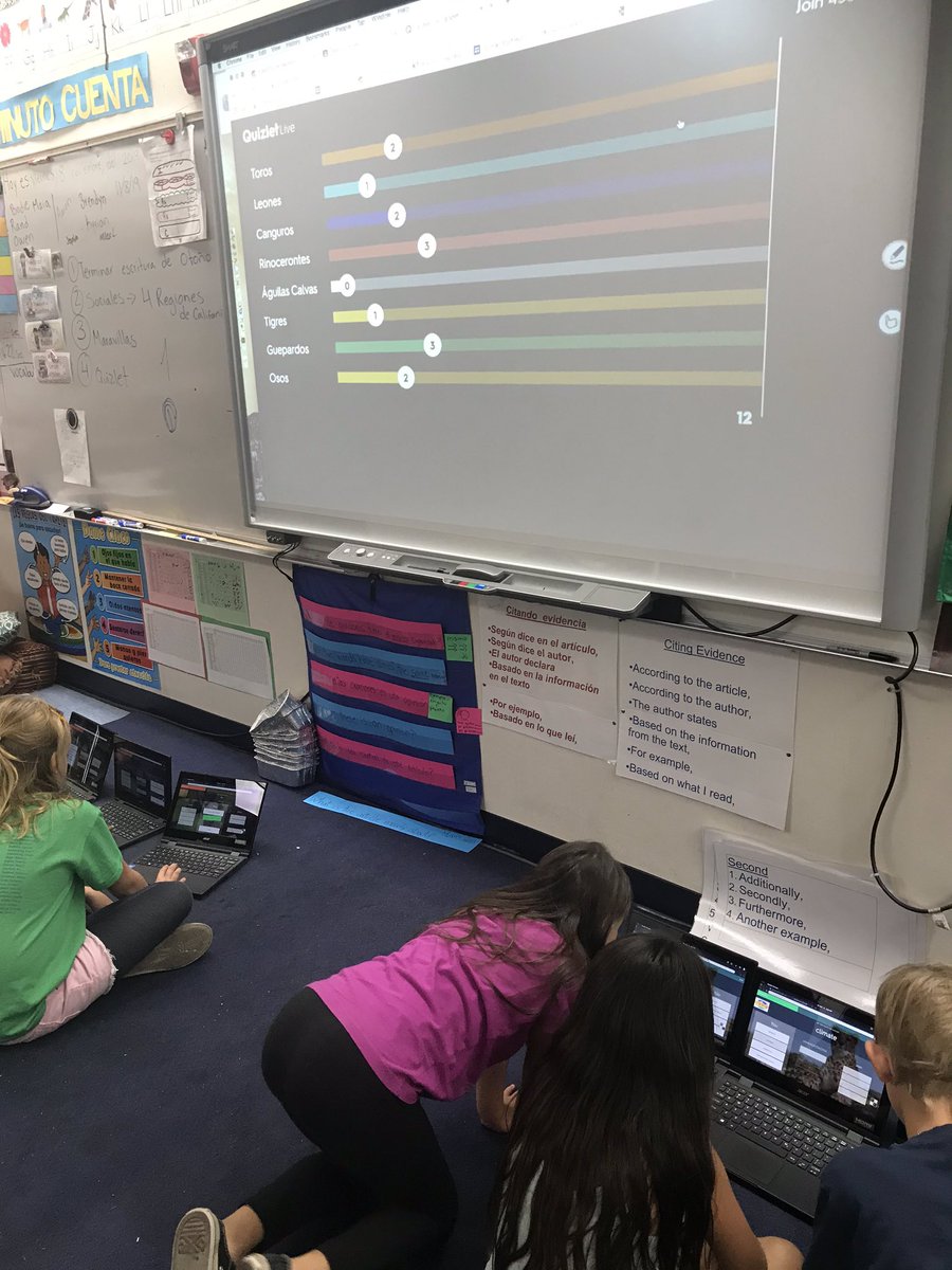 ecastillomar's tweet photo. Es viernes y el cuerpo lo sabe @SumacLSTEM Friday’s are for @quizlet live 3rd grade Dual practicando los números #sumacpride
#sumacstaffrocks
#lvusd
#serbilingueesunsuperpoder
#duallanguagerocks https://t.co/N7oqDFSto2