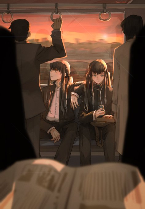 「座る 電車内」のTwitter画像/イラスト(古い順)