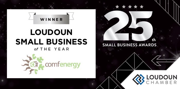 LoudounChamber's tweet image. SMALL BUSINESS OF THE YEAR GOES TO @comfenergy #LoudounSBA 👏🏼 🏆 🥂
