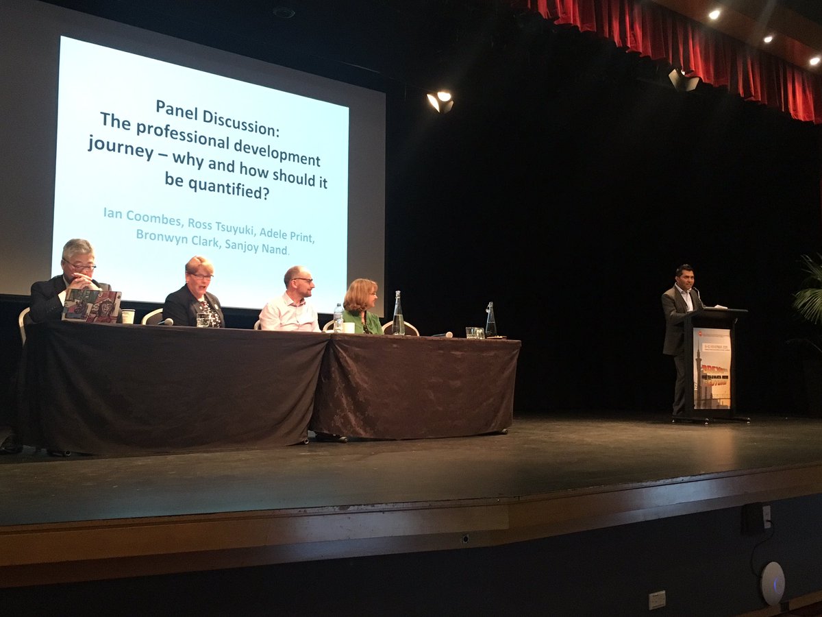 A lively panel discussion about to start <a href="/NZHPAconf19/">NZHPAconf19</a> <a href="/iantofullpelt64/">Ian Coombes</a> <a href="/Bronslemans/">Bronwyn Clark (she/her)</a> <a href="/Ross_Tsuyuki/">Ross Tsuyuki, BSc(Pharm), PharmD, MSc, FACC, FCAHS</a> <a href="/SanjoyNAND/">Sanjoy NAND</a>