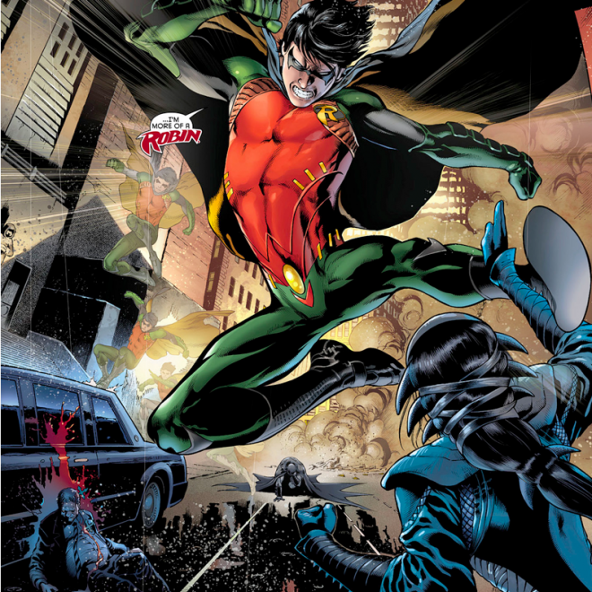 2. Richard John 'Dick' Grayson, aka Robin, the original Robin, the first to don the identity as the Dark Knight (Batman)'s apprentice and protege. Known for his acrobatics, quips, and short shorts, he paved the way for sidekicks, becoming THE most iconic sidekick in comic history
