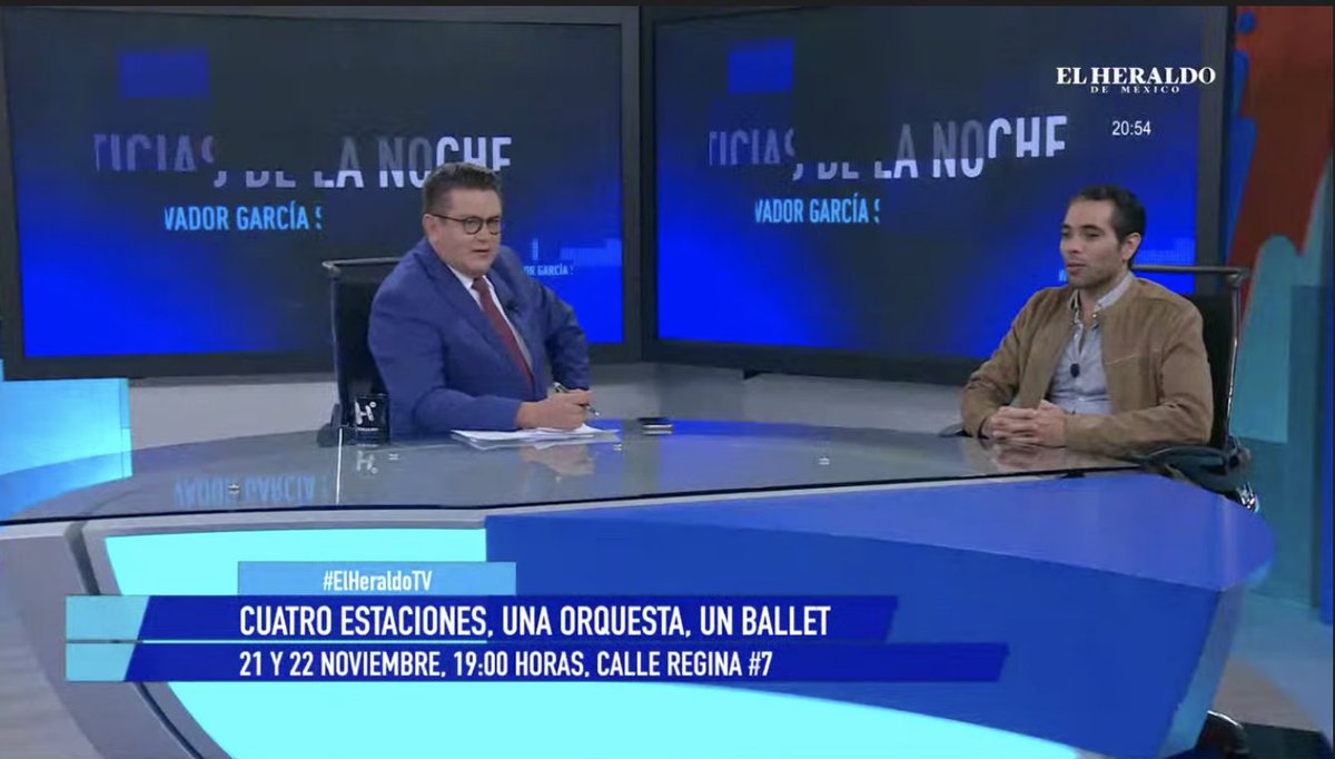 <a href="/SGarciaSoto/">Salvador García Soto</a> <a href="/INAHmx/">INAH</a> #AHORA | #ElHeraldoTV

"El tema Cuatro Estaciones de Vivaldi, ahora será una version coreografica neoclásica", señaló Carlos Javier González, director de <a href="/BalletBMet/">Ballet Metropolitano B.MET</a>, con <a href="/SGarciaSoto/">Salvador García Soto</a>. 

👉bit.ly/2w2Hj5f