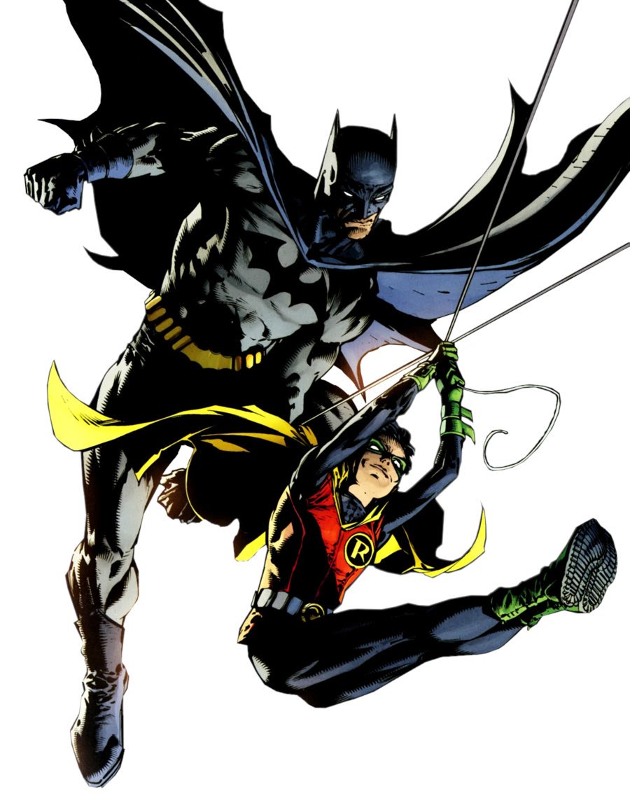 5. Dick Grayson aka Batman, At one point when Batman suffered a grievous injury, Dick took on the cowl. One of the most iconic actions he's done was make Damian Wayne (Bruce Wayne's biological) into the next Robin and still the Robin to this day. And yes, his ass is still it