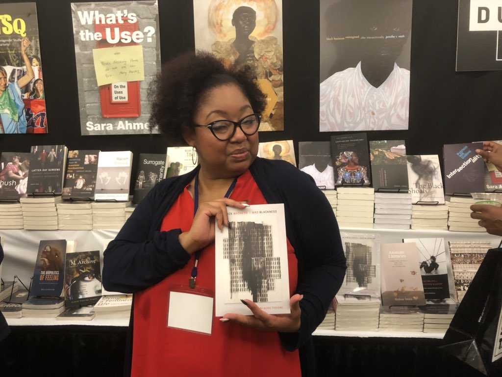 DukePress's tweet image. Many Duke Press authors have stopped by the #2019ASA booth including @SavageEcology, @savannahshange, @TAPPhD &amp;amp; Mark Rifkin!