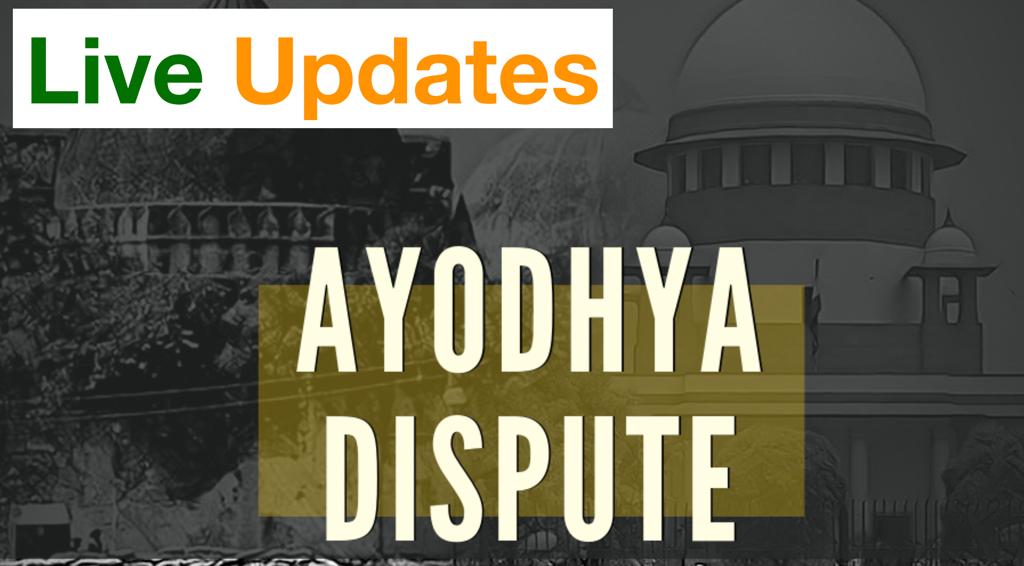  #AyodhyaCase: A Supreme Court Bench of Chief Justice of India Ranjan Gogoi and Justices SA Bobde, DY Chandrachud, Ashok Bhushan and S Abdul Nazeer will pronounce verdict at 10.30 am todayTrack this thread for live updates #RamMandir  #BabriMasjid  #AYODHYAVERDICT  #AyodhyaHearing