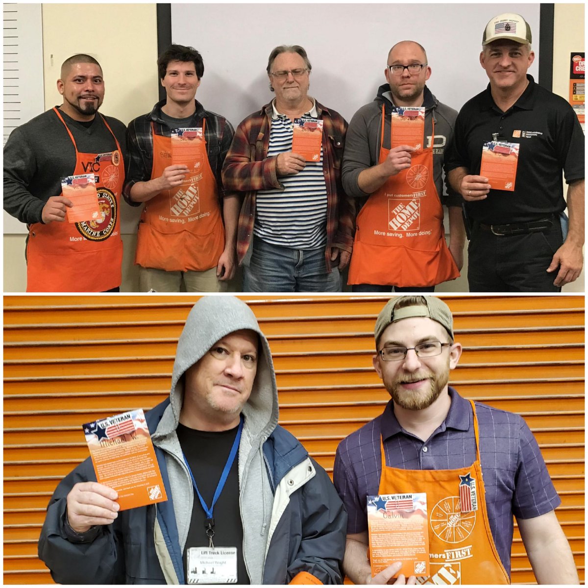 Giving thanks for those who have served our country by honoring them with a new veteran badge. You guys are truly amazing. Thank you for our contribution to our country and our freedom.