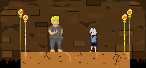 ジロギン はてなブログ Webライター בטוויטר トリックタワー キルアvsジョネスのシーンをドット絵にしました 背景は手抜き ドット絵 Pixelart ハンターハンター