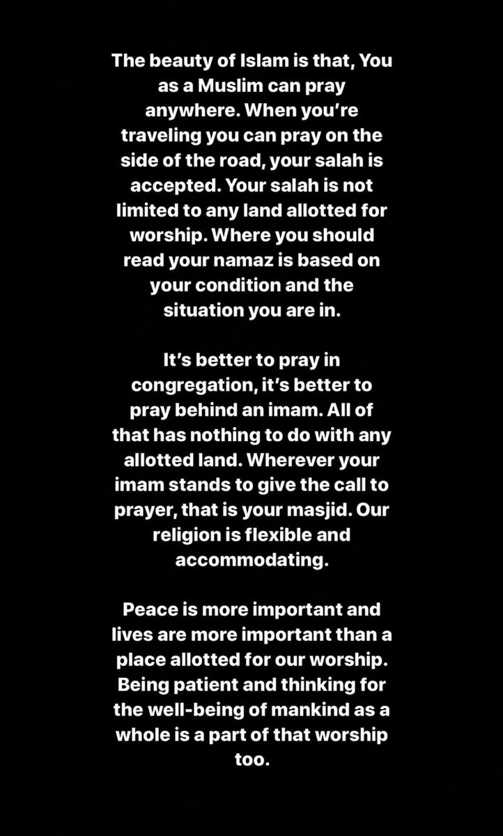 GAUAHAR_KHAN's tweet photo. For anyone who tries to instigate you, or mock you for the verdict today .... be the bigger person.  Let peace prevail !! https://t.co/DRySgq4lTW