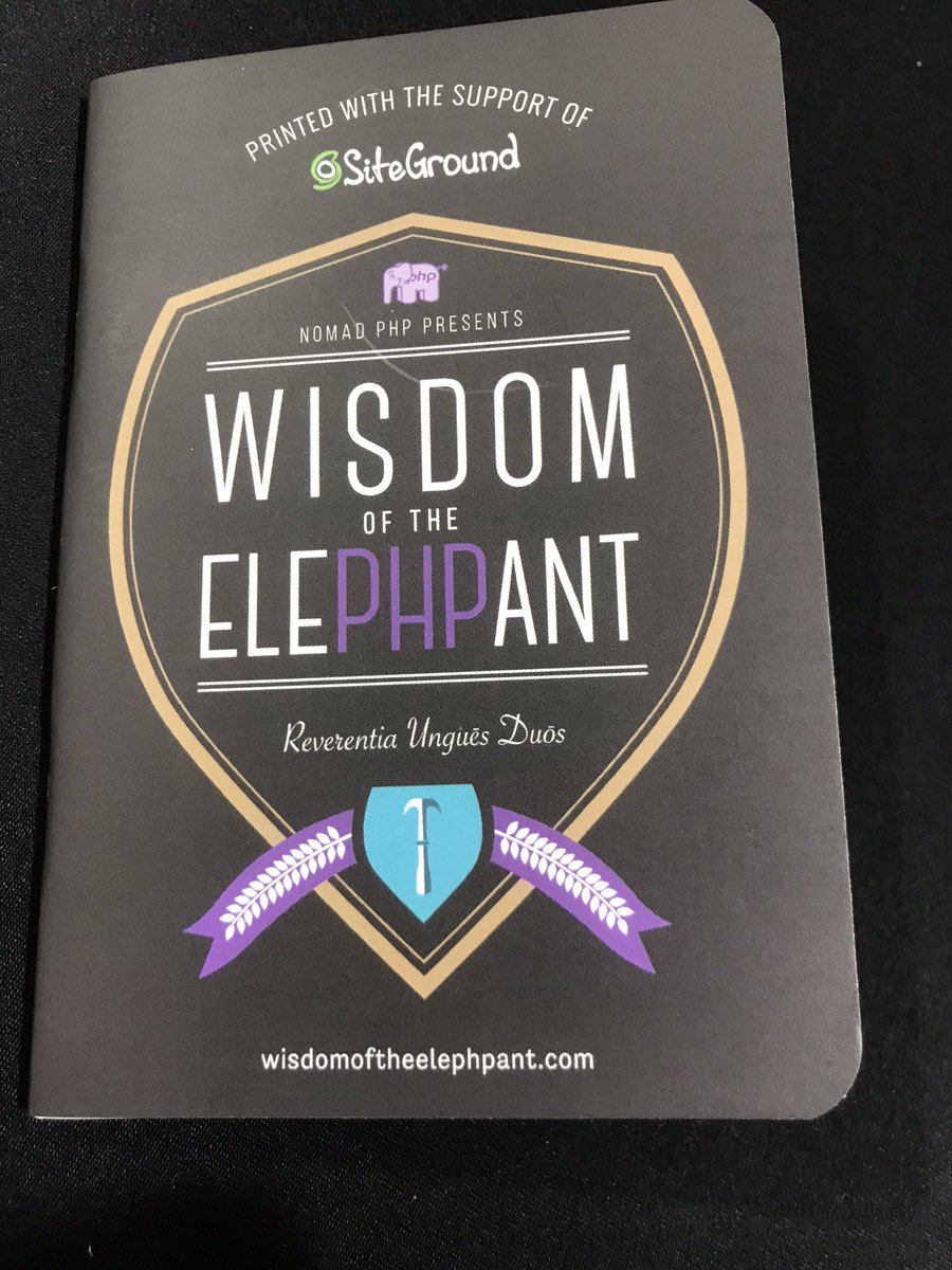 CalEvans's tweet image. THIRD PRINTING! 

Thank you @SiteGround #bgphp19