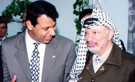 القاتل #محمد_دحلان يحتفل بذكرى المقتول #ياسر_عرفات 👇