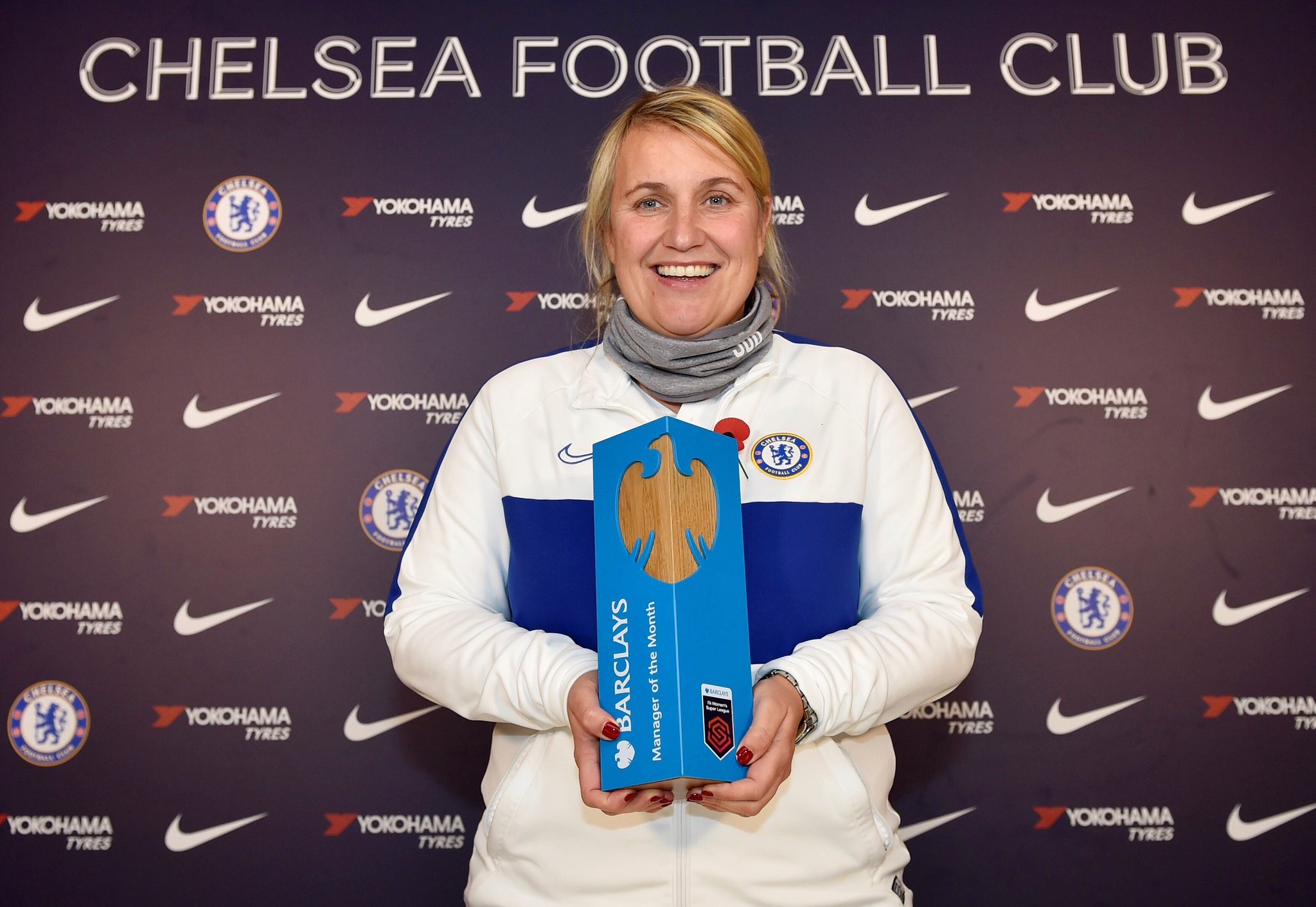 Emma Hayes. Photo Credit: Twitter @ChelseaFCW