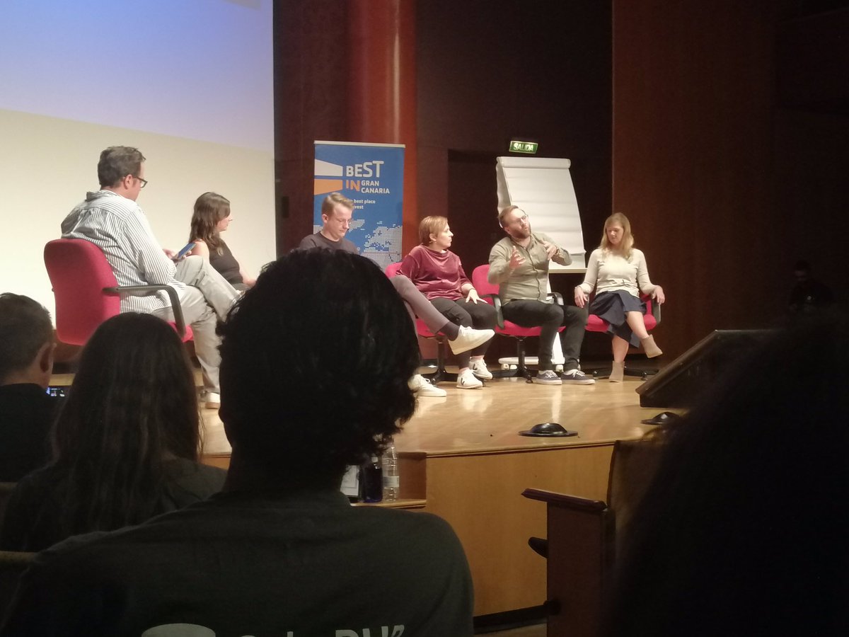 Great to participate in the closing panel of <a href="/nomadcityGC/">NomadCity Gran Canaria</a>! Amazing conference, so much sharing of experience and knowledge. Let’s all contribute to making flexible and remote work accessible 😊 #nomadcity2019