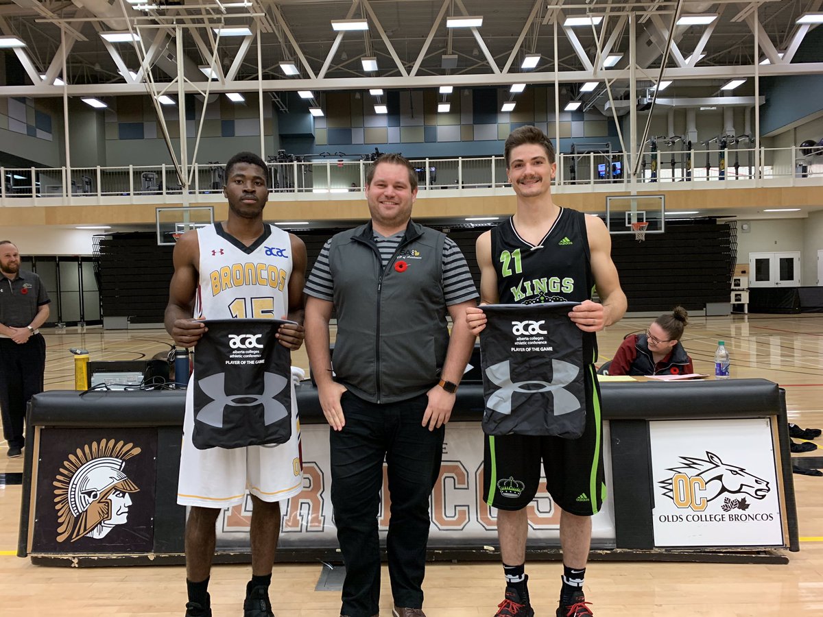 Olds College Broncos (@oldsbroncos) on Twitter photo MBB | @rdckingsBB defeats <a href="/OldsCollege/">Olds College of Agriculture & Technology</a> 104-73. @rdckingsBB Player of the Game was Spencer Klassen and The Pit Barbecue POG is Yallah Sumo. #acacsport #gobroncos #horsepower MBB | @rdckingsBB defeats <a href="/OldsCollege/">Olds College of Agriculture & Technology</a> 104-73. @rdckingsBB Player of the Game was Spencer Klassen and The Pit Barbecue POG is Yallah Sumo. #acacsport #gobroncos #horsepower