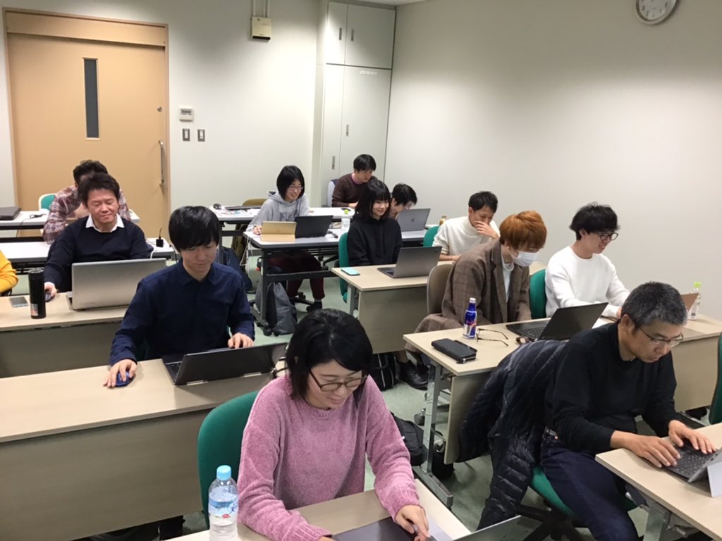 qt_luigi's tweet image. 「はじめてのGo言語教室 in 愛媛」の授業風景 #gdgshikoku #golangjp