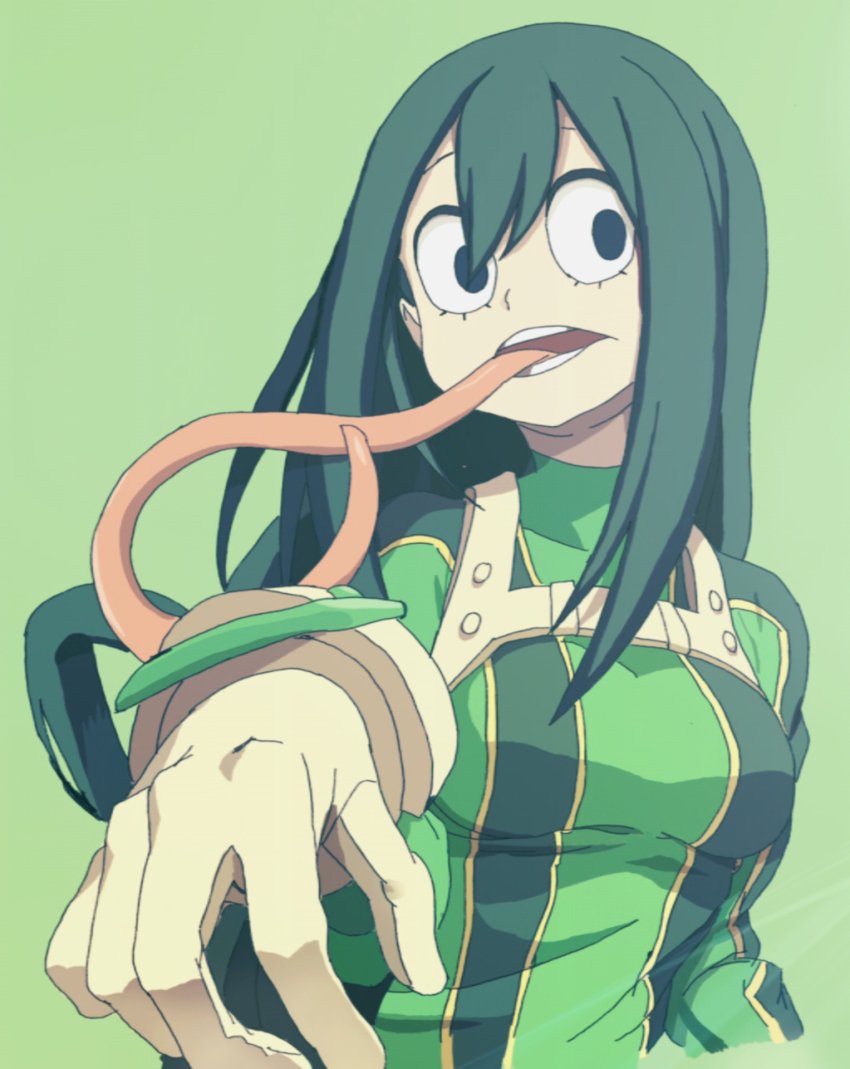 Hello my name is Tsuyu Asui I am a Student at the U.A