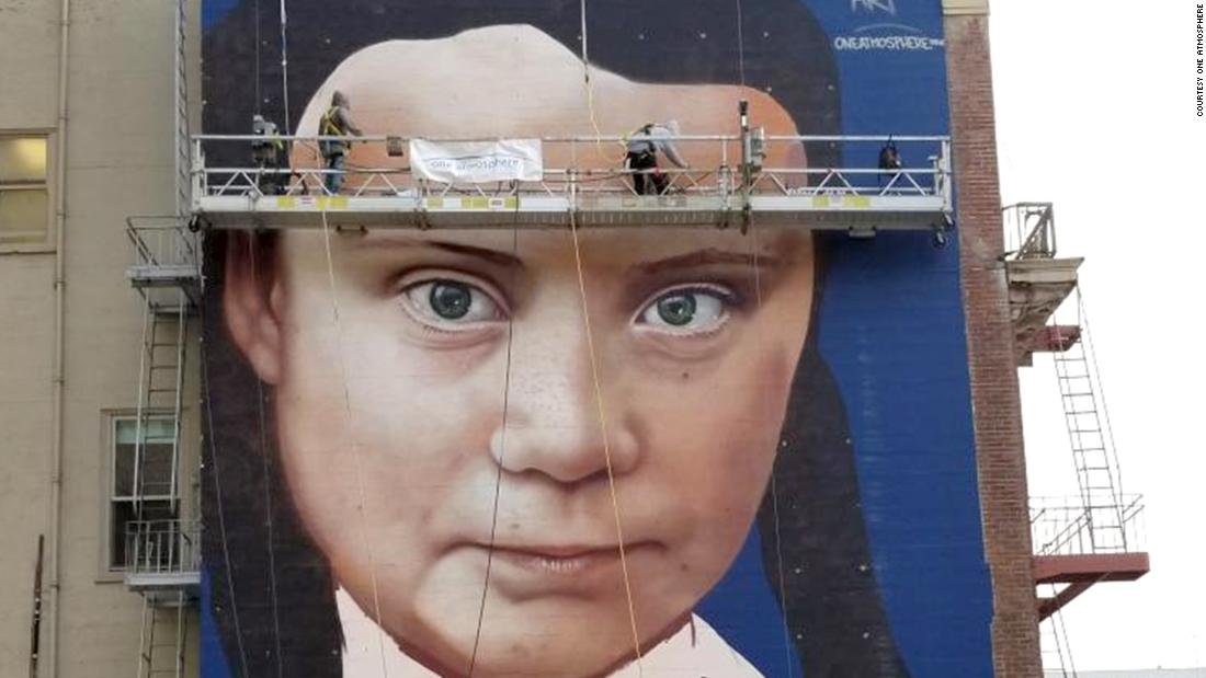 Teen climate activist Greta Thunberg is getting a huge mural in downtown San Francisco https://cnn.it/34H42mG